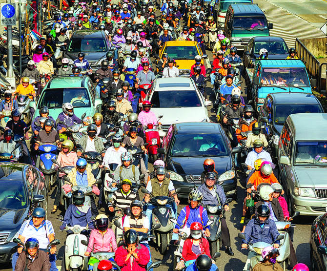 Commuters in Taipei - Taiwan